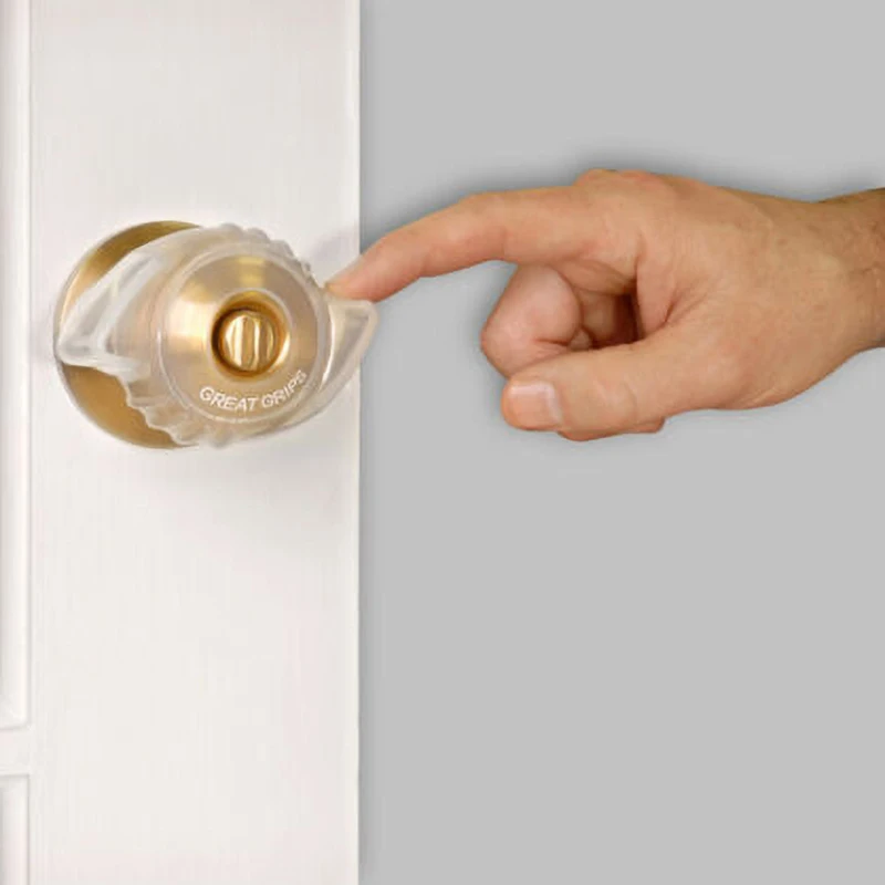 1pc Soft Practical Anti-slip Door Knob Covers With Luminous Maximum Grip For All Door Knob Universal Size Home Decorative