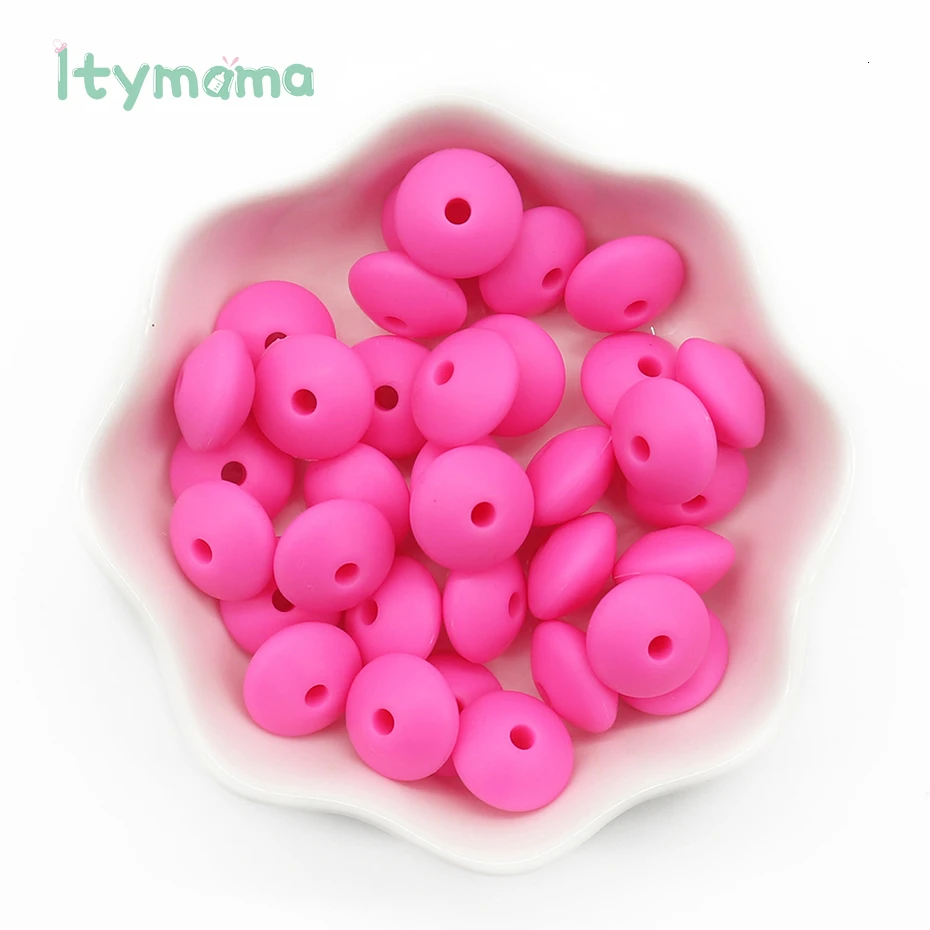 300pc BD020-37 Itymama, 300 шт, чечевица, силиконовый прорезыватель, без бисфенола, Abacus Perle, силиконовые бусины, сделай сам, прорезыватель, ожерелье, игрушка для кормления, подарки, детский Прорезыватель - Цвет: 300pc BD020-37