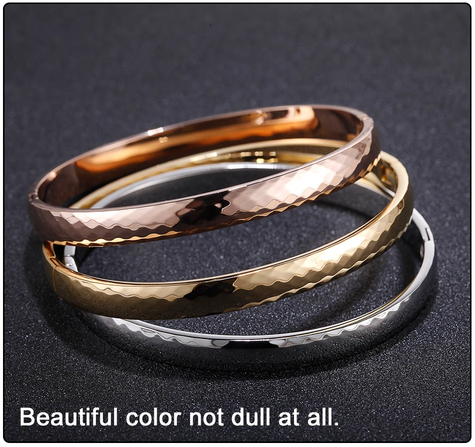  Stainless Steel Bangles Bracelets women (5)