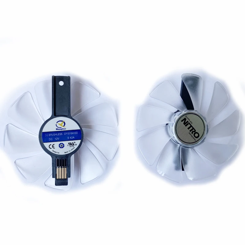 Ventilador do Refrigerador do Gpu para a Safira Pcs Cf1015h12d Fd10015m12d rx 590 580 480 470 570 Rx470 Rx590 Rx580 Rx480 Rx570 Nitro Novo - Imagem 4