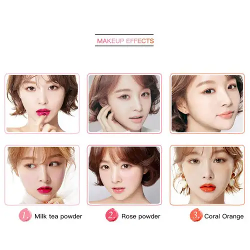 브러시가 있는 양면 블러시 스틱, 부드러운 하이 컬러 렌더링 페이스 루즈, 전문 고품질 저렴한 메이크업 화장품, 1 개 5