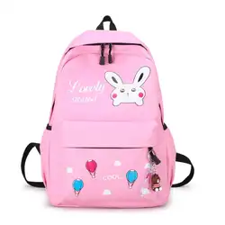 SHUJIN 2019, школьный рюкзак для девочек-подростков, мультяшная сумка, детский маленький рюкзак с милым Кроликом, Mochilas Escolares, милый рюкзак