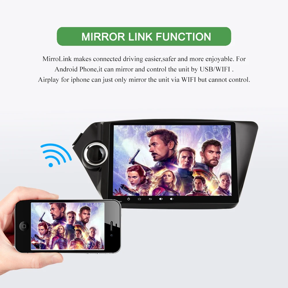 Flash Deal Bonroad 9" Android 9.0 Car Multimedia Player stereo receiver for K2 Rio 2010-2015 GPS Navigation Car Video Player Ram 2G Rom16G 11