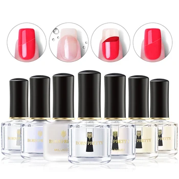 

BORN PRETTY Base Coat Top Coat Matte Topper for Nail Polish Functional Nails Oil Colorful 6ml Nail Art Varnish NO UV Lamp Curing