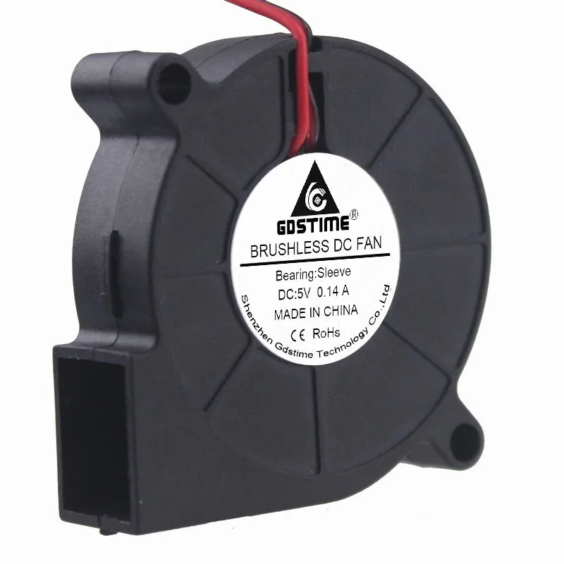 

20 шт. в партии 5015S Бесщеточный вентилятор охлаждения постоянного тока, вытяжные вентиляторы постоянного тока 5 В 2Pin2.0 50 мм x 15 мм 5 см