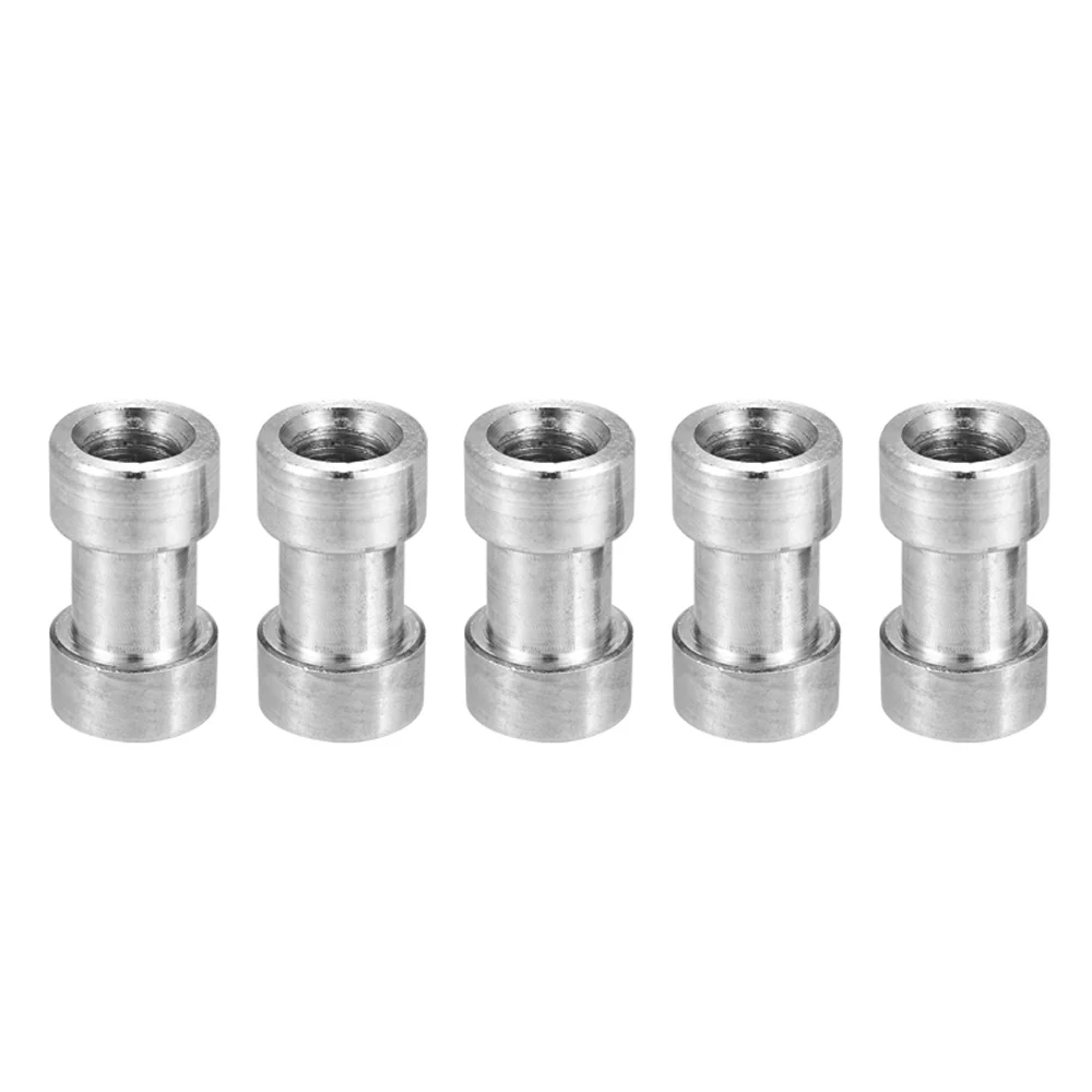 5pcs 1/4"20 And 3/8"16 Female Spigot Screw Threaded Adapter For