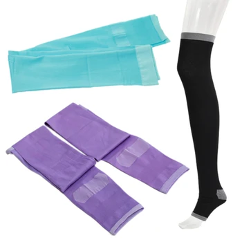 

420D Womens Stockings Varicose Veins Compression Burn Fat Fit Slimming Beauty Leg Over the Knee Fingerless