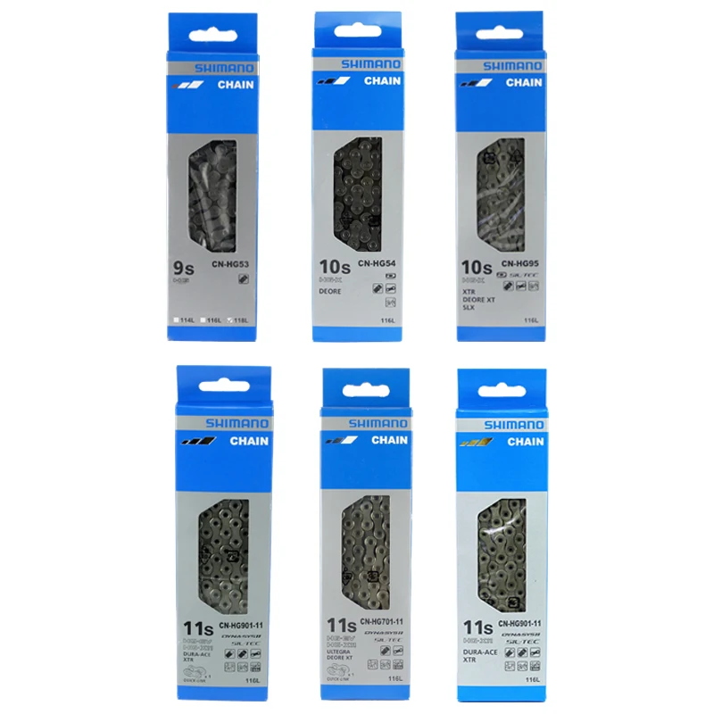 Велосипедная цепь Shimano HG53/54/95/10/11 Аксессуары для велосипеда | Спорт и развлечения