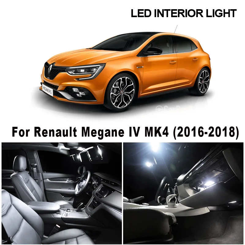 8 шт. Автомобильные светодиодные лампы Canbus для 2016 2017 2018 Renault Megane IV 4 MK4 | Автомобили и