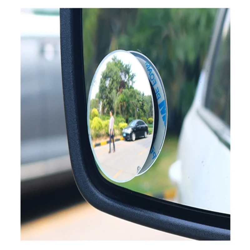 Automobile Rimless Small Circular Mirror 360 Degree Reversing Blind Spot Mirror Convex Mirror