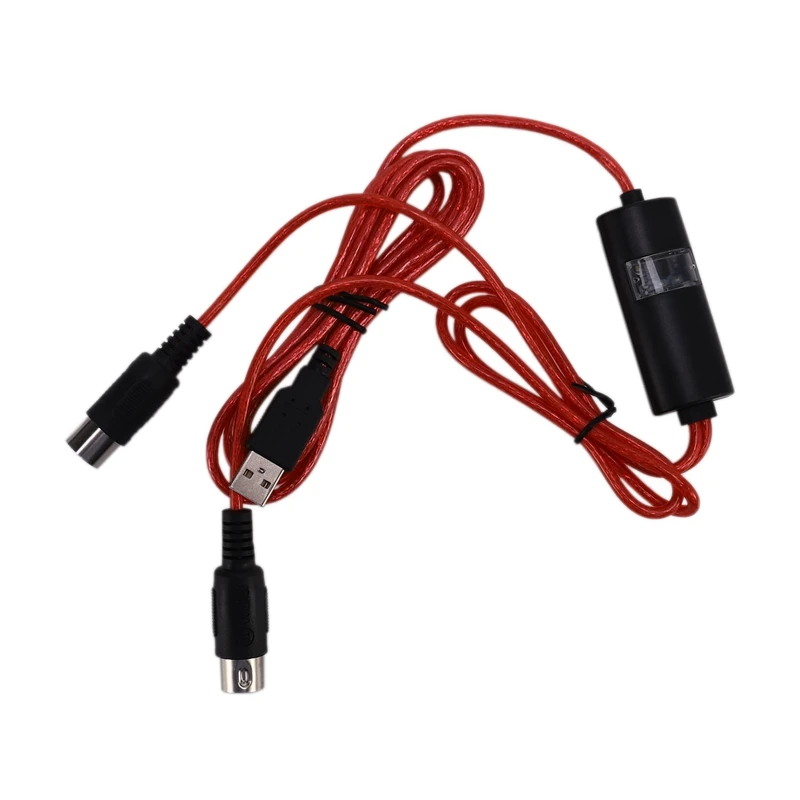 5-контактный миди для USB-кабель адаптера преобразователя Windows Mac Ios ноутбук к