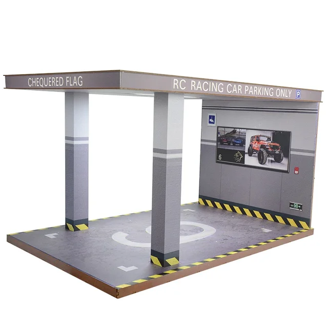 Rc Cars 3d Parking Garage With Led Light For Radio Control Hobby 1 10 Scale Car Truck Model Accessory Parts Accessories Aliexpress [ 640 x 640 Pixel ]