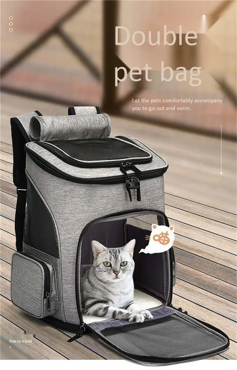 

2019 new pet backpack dog out convenient pet backpack folding dog backpack pet special