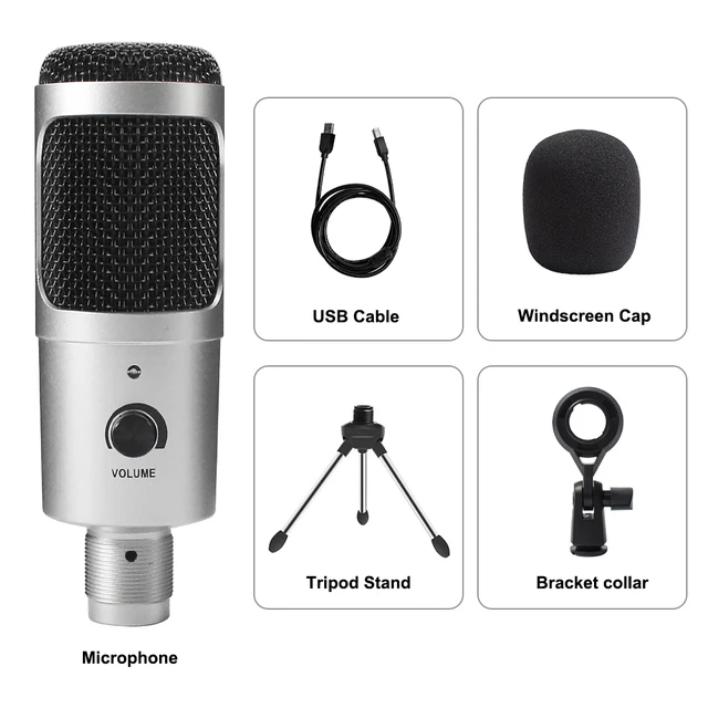 USB Microphone Condenser D80 Recording 