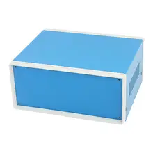 Синий металлический Электрический переключатель протектор распределительная коробка чехол 190x155x80 мм