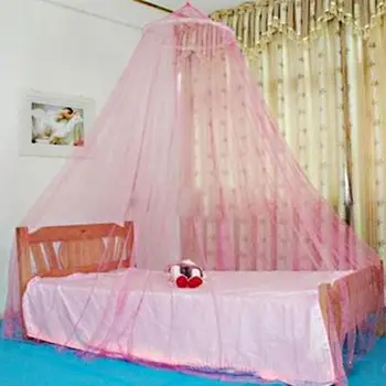 

2016 Elegant Round Lace Insect Bed Canopy Netting Curtain Dome Mosquito Net