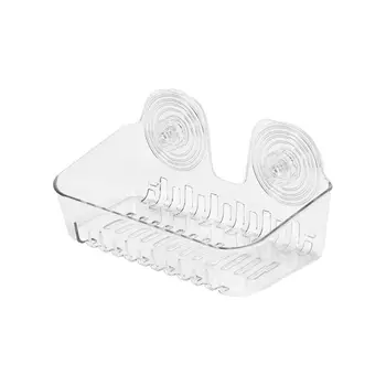 

Bathroom Kitchen Storage Shelf Wall Mounted Drain Rack Sponge Holder Basket Organizer No Drilling