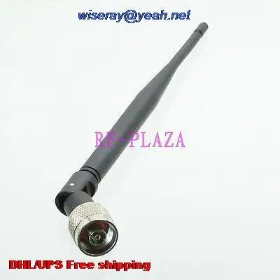 

DHL/EMS 50 pcs 2.4G Antenna 2.4GHZ 2.4G 5dBi RPN male jack for Omni Wireless WiFi Router with one year warranty-A1