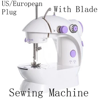 

Portable Mini Hand Sewing Machine Quick Handy Stitch Sew Needlework Cordless Clothes Fabrics Household Electric Sewing Machine