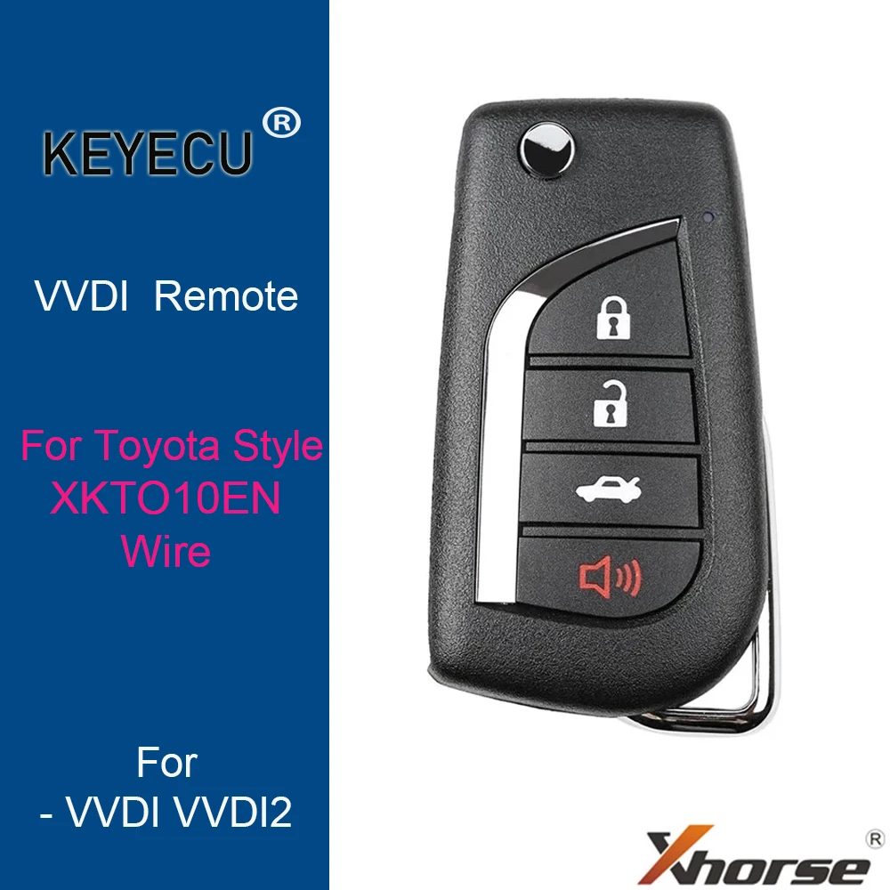 KEYECU XHORSE английская версия XKTO10EN для Toyota стиль проводной универсальный