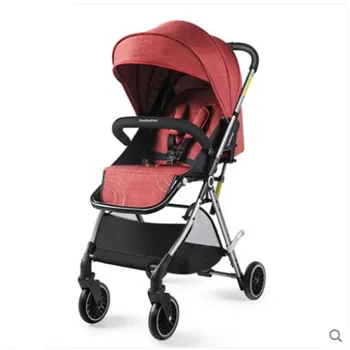 

Baby stroller can sit reclining shock absorber child stroller light portable high landscape folding stroller