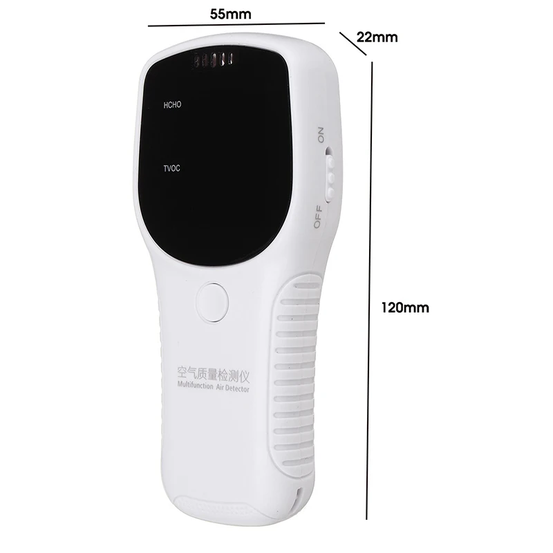 Портативный воздуха детектор HCHO TVOC PM2.5 PM10 детектор формальдегида ЖК-дисплей Дисплей приспособление для домашнего воздушного монитор наблюдения за качеством мульти газоанализатор