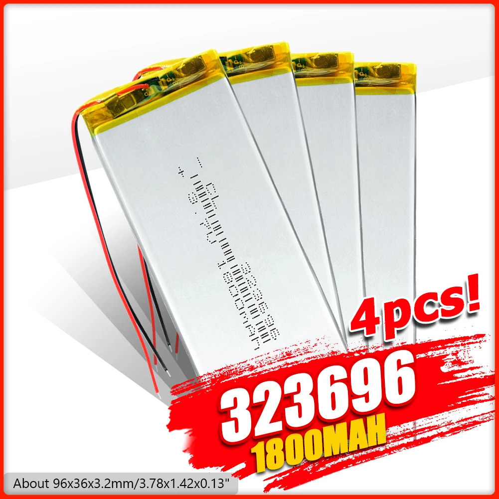 Литий ионный аккумулятор 2/4 3 7 В 1800 мАч 96x36x3 2 мм MP4 GPS электронная книга планшет