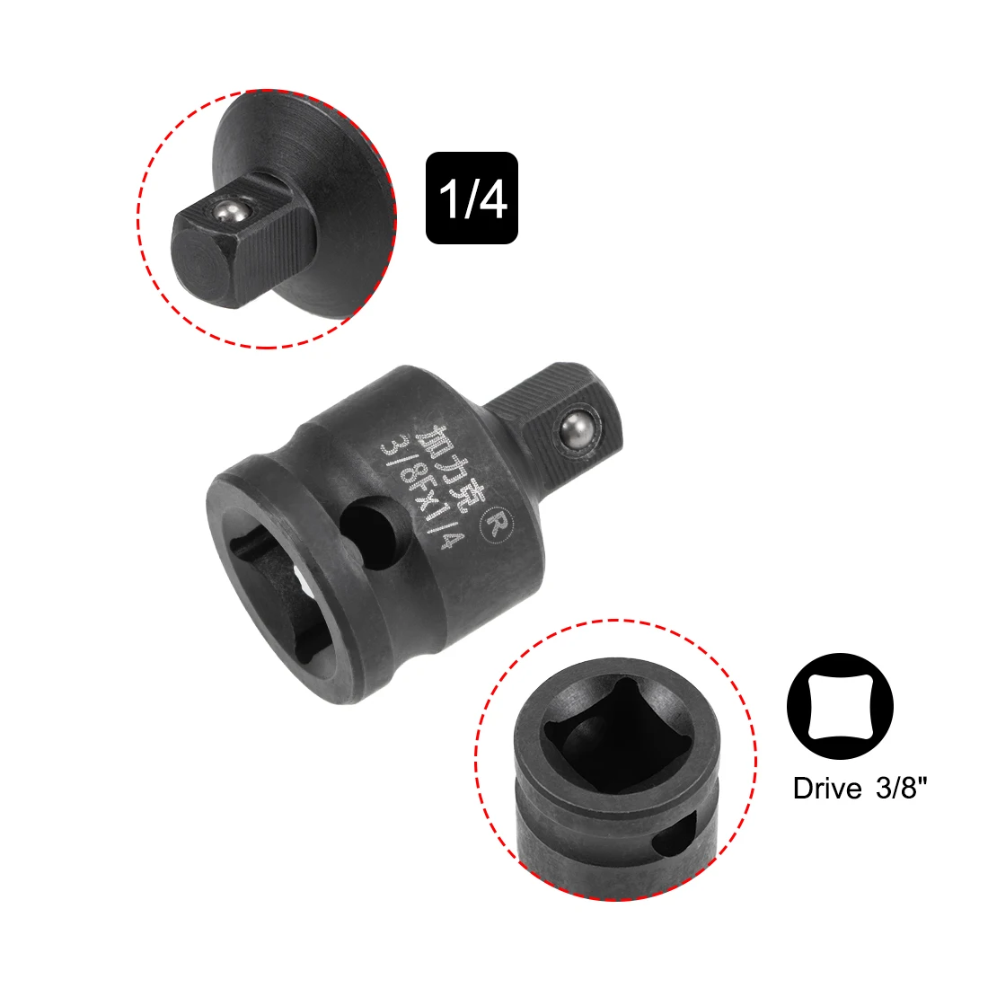 x 1/2 Inch Impact Socket Adapter M uxcell 3 Pcs 1/4 Inch Drive Female to Male F x 1/2 Inch Impact Socket Adapter M uxcell 3 Pcs 1/4 Inch Drive Female to Male F