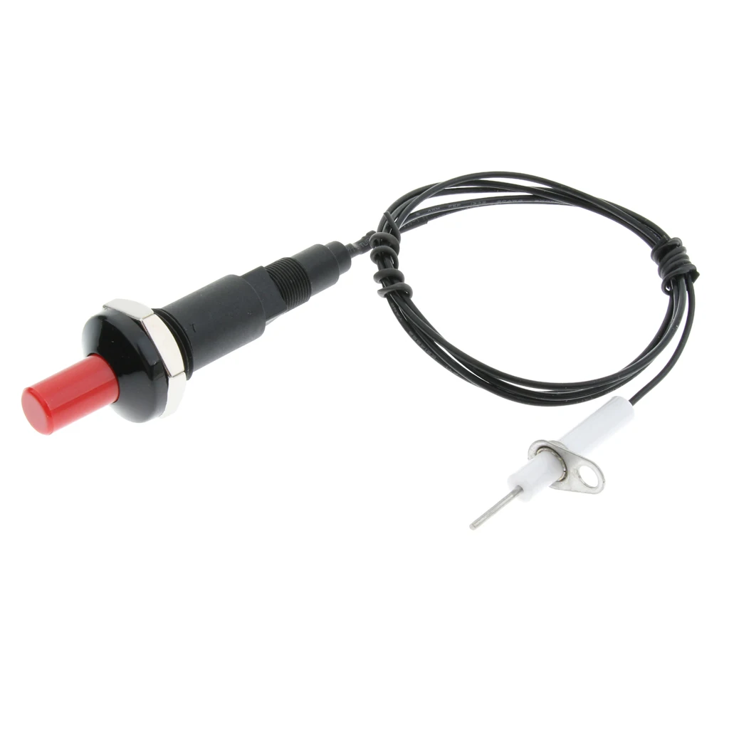 Push Button Piezo Igniter Ignitor Kit Spark Ignition Set with 1 Meter Wire for Burner Camp Propane Stove Gas Grill