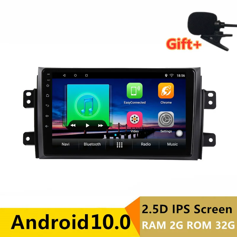 Автомагнитола 9 &quot 2 Гб ОЗУ Android 10 DVD-видео плеер GPS для Suzuki SX4 2006-2011 2012 2013 стерео
