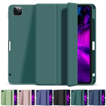 

For 12.9 iPad Pro 2020 For 11inch 2018 Smart Slim Shell Case Back Tablet Protective Cover Pencil Holder
