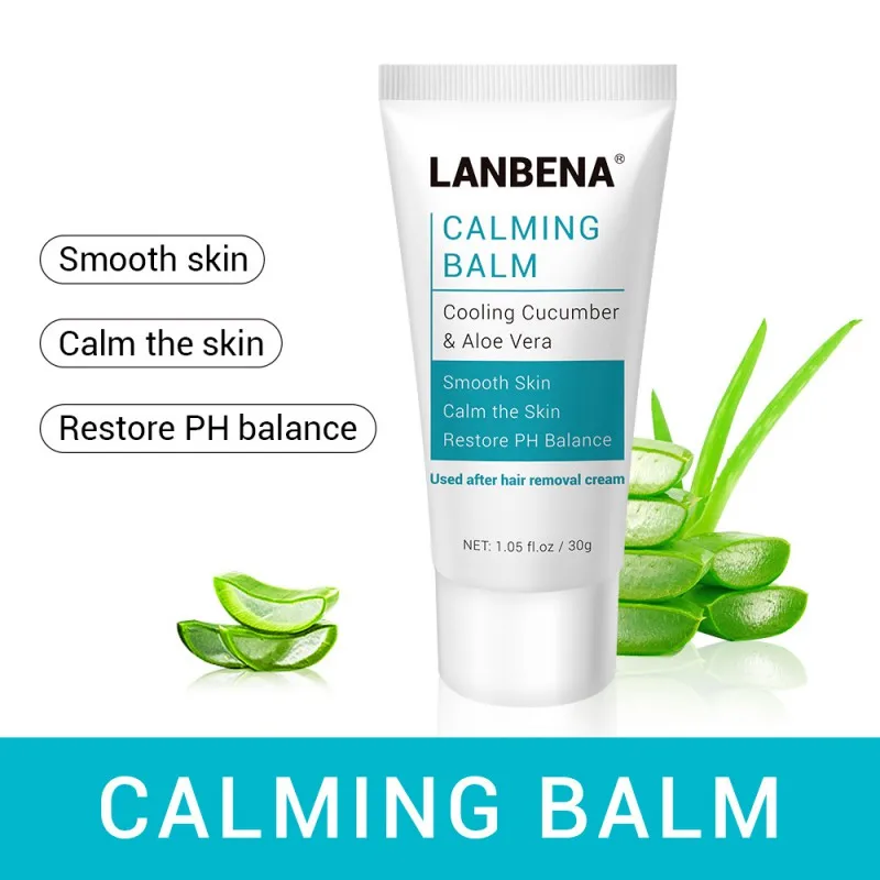 

Hair Removal Calming Balm Cream Natural Extract Body Care Soothing Repairing Deep Moisturizing After Removal Depilation