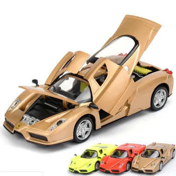 

15CM Metal Alloy 1:32 Scale classic Toy Car ENZO Sports Racing Pull Back Diecasts Vehicles Model Toys For Children Collection