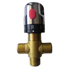 Термостатический смесительный клапан из латуни с серебряным покрытием смеситель для ванной комнаты контроль температуры термостатический клапан обустройство дома