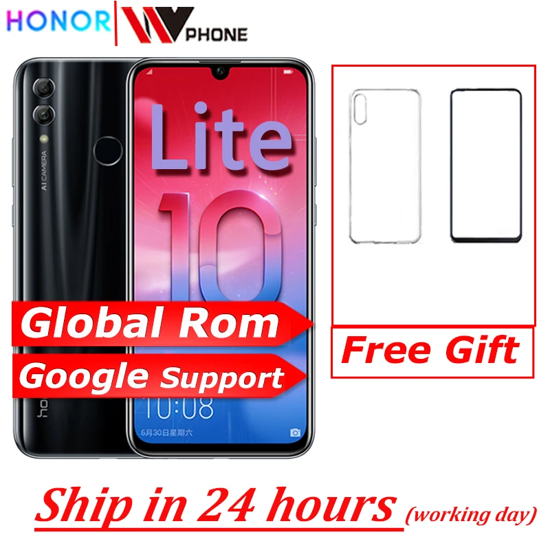 Honor 10 Lite honor10 смартфон 6 21 дюймов 2340*1080 Восьмиядерный мобильный телефон 3 камеры