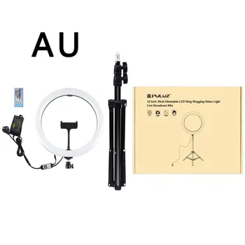 

12 inch RGB Light 1.1m Tripod Mount Dimmable LED Ring Vlogging Selfie Photography Video Lights Live Broadcast Kits