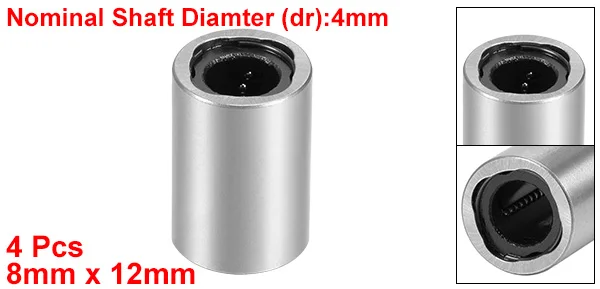 4pcs LM4UU Uxcell Линейный шарикоподшипник LM4UU LM16UU LM20UU LM25UU LM30UU LM35UU шарикоподшипник линейного движения втулка подшипника для 3d принтера ЧПУ - Цвет: 4pcs LM4UU