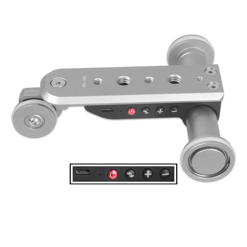

Ppl-06s Electric Slide Track Mobile Phone Micro Single 5 Speed Adjustable Camera Car With Angle Adjustable Ball Head