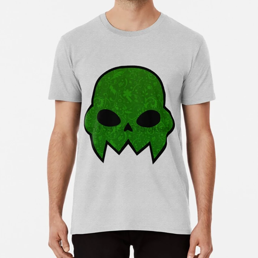 Jake Logo T Shirt English Diferent Alternative Green Skull Greenskull | Мужская одежда
