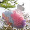 Jupon Tutu courte en Tulle pour femmes, taille élastique, nuage arc-en-ciel, jupes de princesse danse, jupons Lolita Cosplay Crino ► Photo 1/5