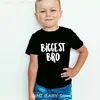Sibling Tshirt Set Biggest Bro Big Bro Lil Bro Anouncement Family Look Matching Tshirts Baby Bodysuits Family Matching Tops 3
