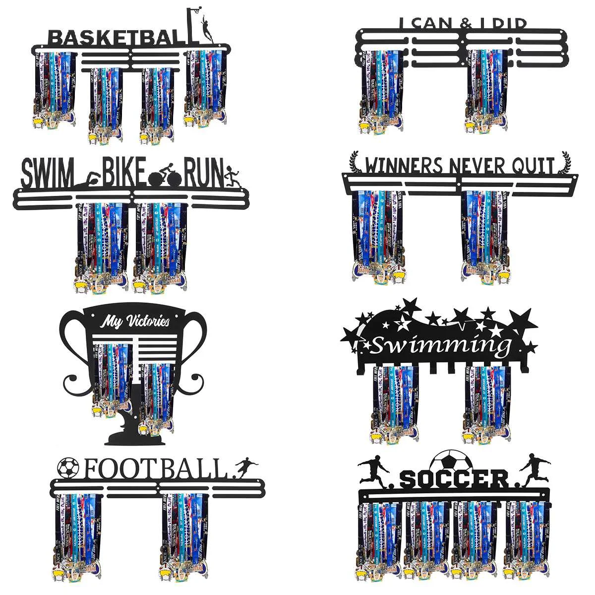 Skup Wieszak na Medal ze stali nierdzewnej wieszak na Medal stojak wystawowy pływanie gimnastyka maratony piłka nożna Sport Medal prezent dekoracja