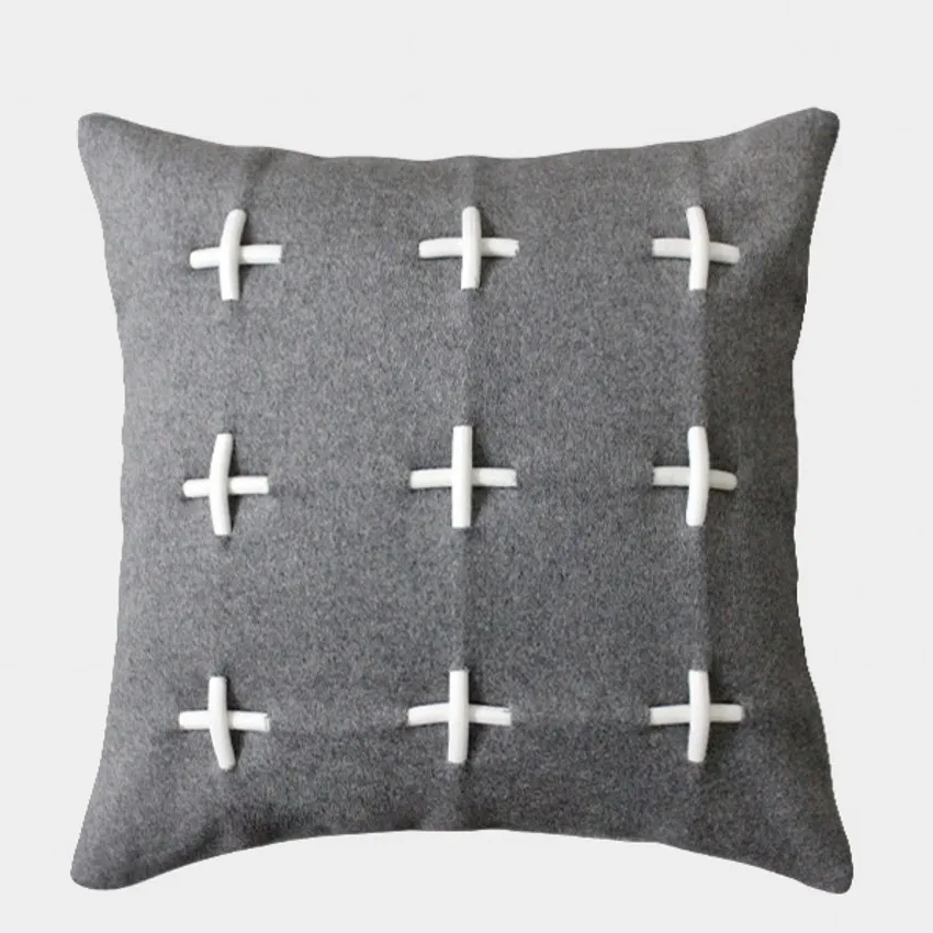 

Cloth material handmade seat pillow without core , Nordic style detachable decoration sofa cushions no inner