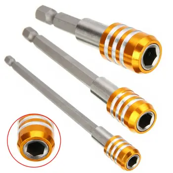 

3pcs 1/4 Hex Shank Magnetic Screwdriver Quick Release Extension Holder Bit Set