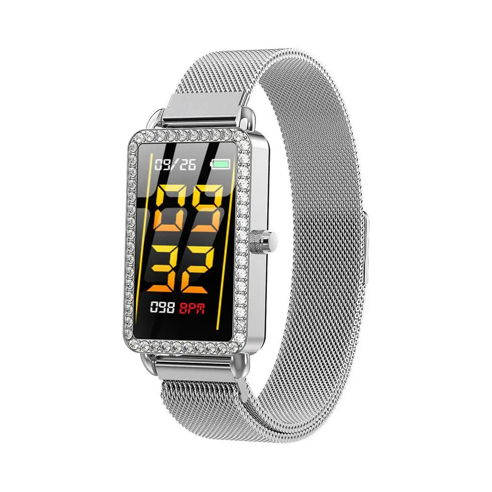 A88 Ladies Heart Rate Smart Bracelet IP68 Waterproof Step Counter Call Reminder Swimming Wristband Pedometer For Smart Phone