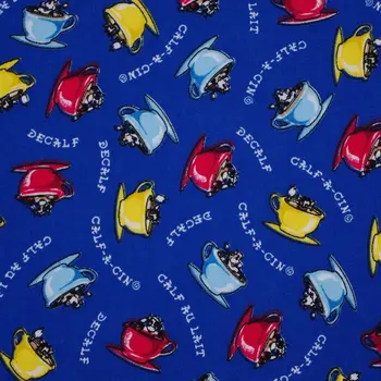 

1 yard Coffee cup printed Cotton poplin Fabric (width=138cm)