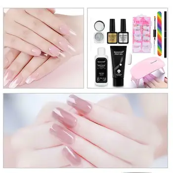 

New Professional Fiberglass Nail Art Silk Extension Manicure Kit Tool Tip Acrylic Salon