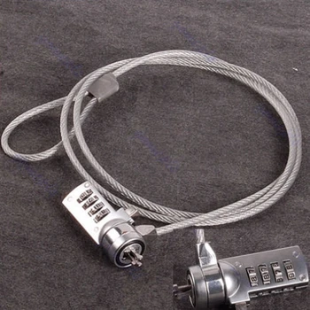 

Newest Password 4 Digit Security Lock Anti-theft Chain For Notebook PC Laptop X5QC