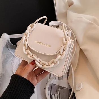 

French Design Fashion Square Bag Handbag & Elegant Chain Handbag Shoulder Bag Crossbody Bag Width 14cm Height 11cm Thickness 6cm
