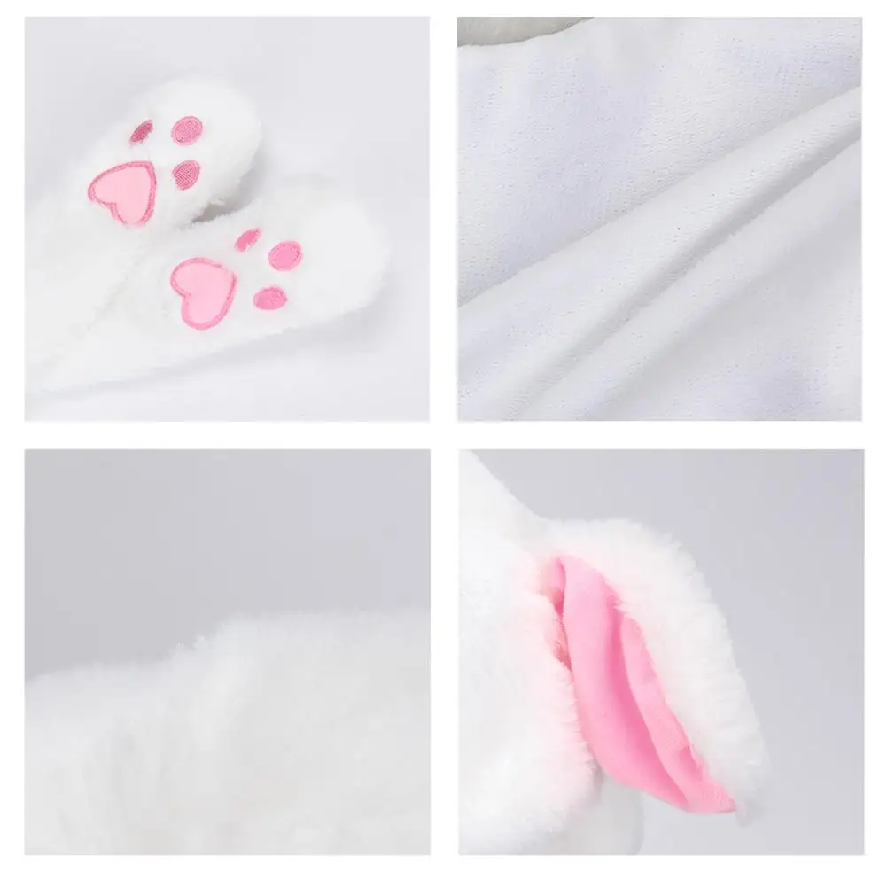 Will Shine Moving Rabbit Ear Hat Velvet Toys Hair Hoop Hat Rabbit Hat Moves Ear Hat Plush Toy Gifts For Children